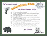 Conference Announcement for the 2011 Ohio Meetings