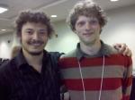 Michel Rapinksi, winner of the Best Ethnobiology Poster Award and Alex MacAlvay, winner of the Undergraduate Ethnobiologist Award. Photo by Trainor.