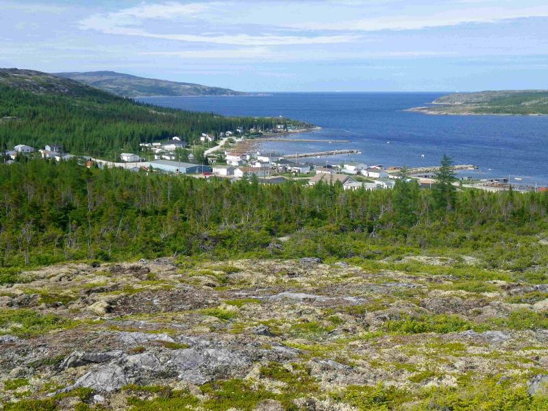 Inuit Community of Makkovik taken from the community boardwalk (Photo by Erica Oberndorfer)