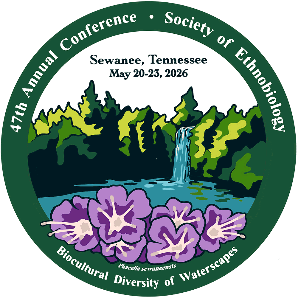 2026 Society of Ethnobiology Conference Logo. Artist: George Handley