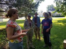 Ashley Glenn teaching botany